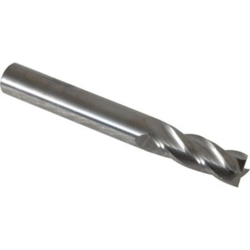 KYOCERA SGS 5/16, 13/16 LOC, 5/16 Shank Diam, 2-1/2 OAL, 4 Flute, Solid Carbide Square End Mill Single End, Uncoated,...
